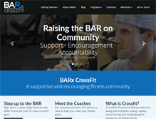 Tablet Screenshot of barxcrossfit.com